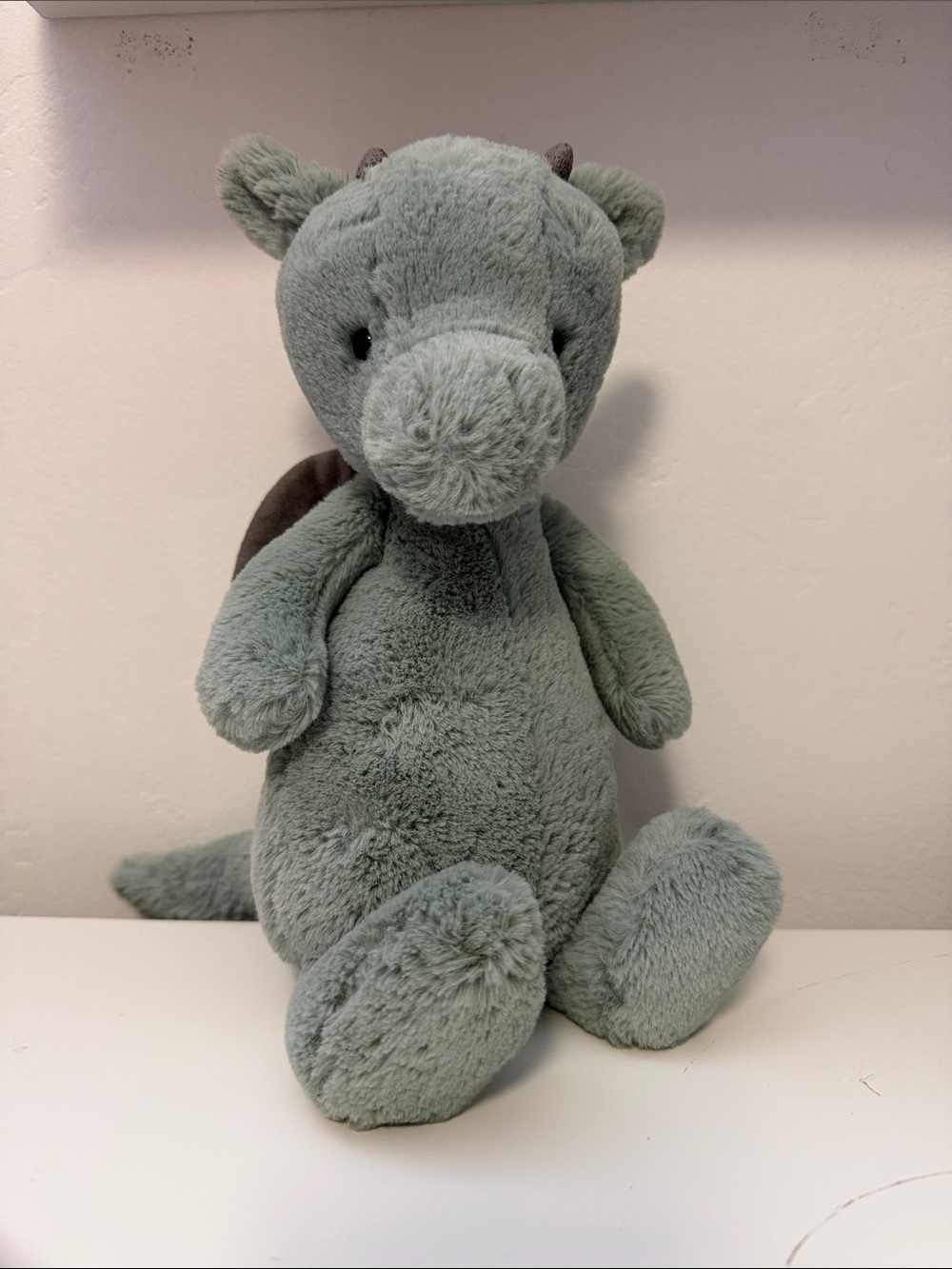 Jellycat Bashful Dragon Soft Plush in Sage Green